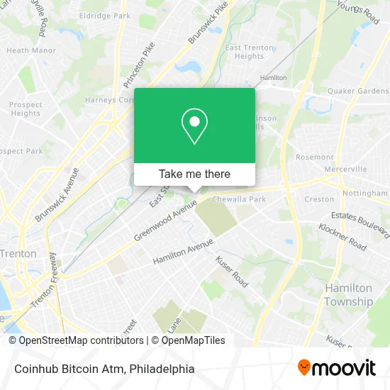 Coinhub Bitcoin Atm map