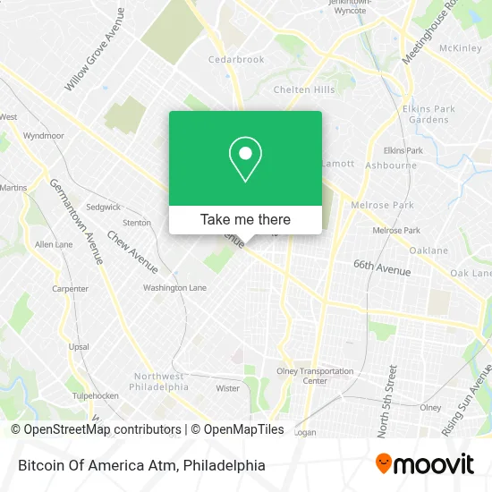 Bitcoin Of America Atm map