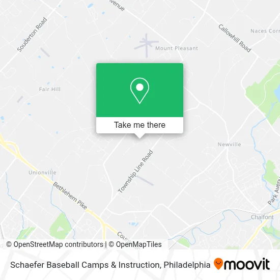 Schaefer Baseball Camps & Instruction map