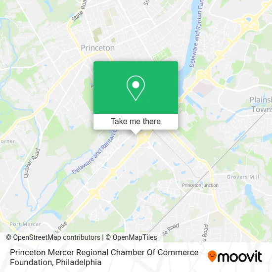 Princeton Mercer Regional Chamber Of Commerce Foundation map