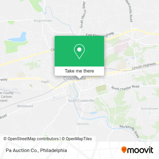 Pa Auction Co. map