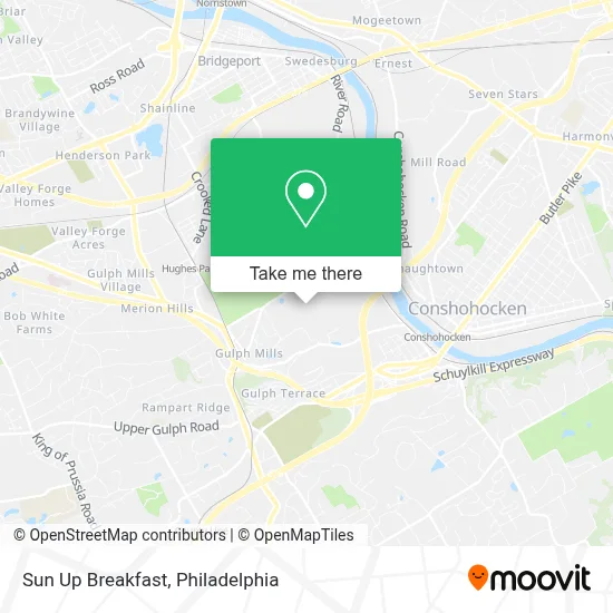 Sun Up Breakfast map