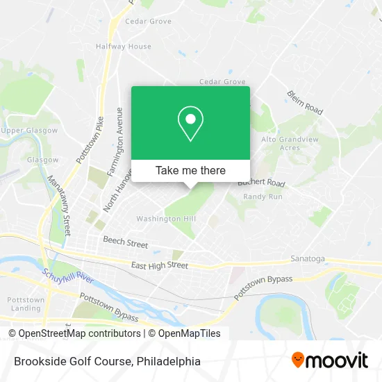 Brookside Golf Course map