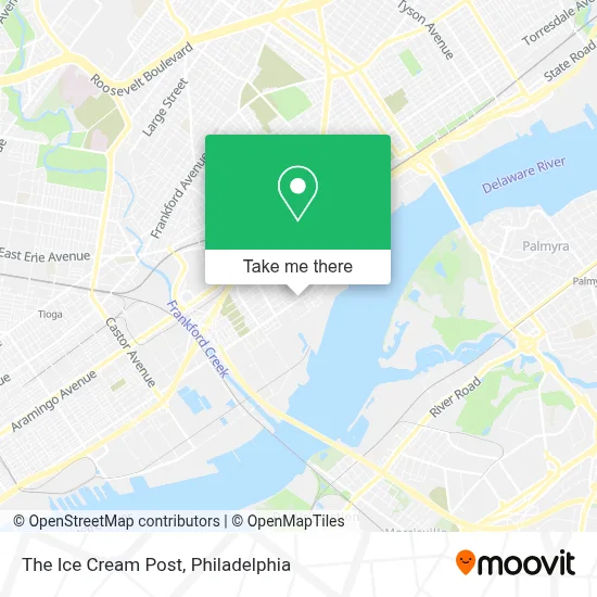 The Ice Cream Post map