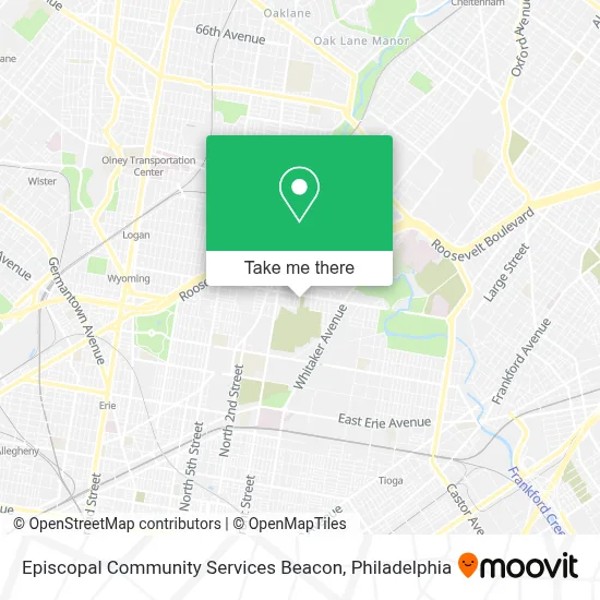 Episcopal Community Services Beacon map