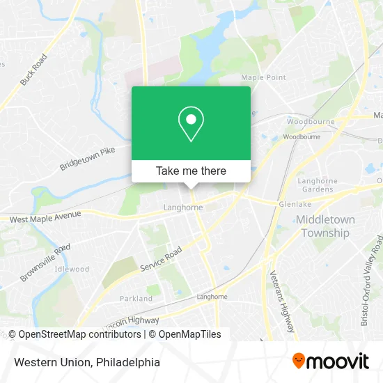 Western Union map