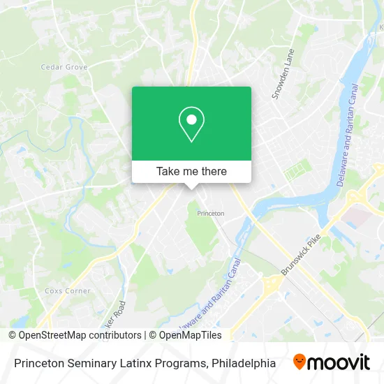 Princeton Seminary Latinx Programs map