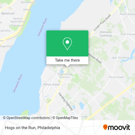 Hogs on the Run map
