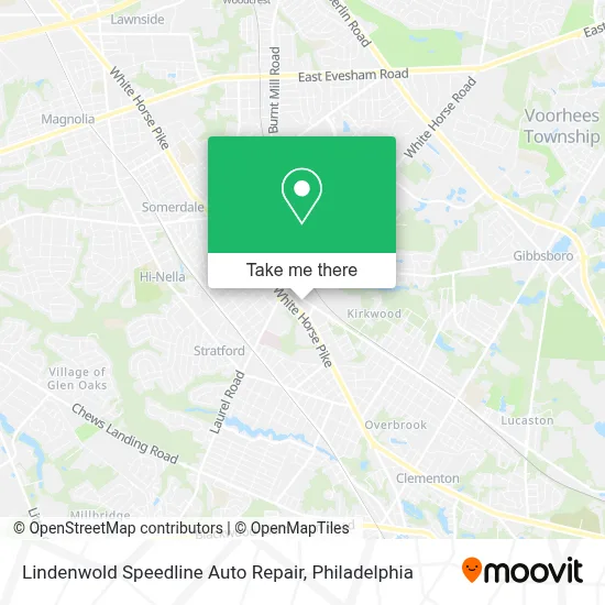 Lindenwold Speedline Auto Repair map