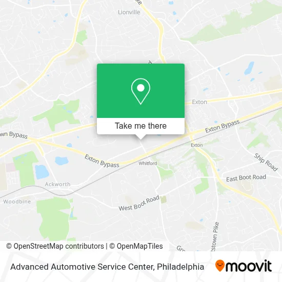 Advanced Automotive Service Center map
