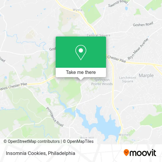 Insomnia Cookies map