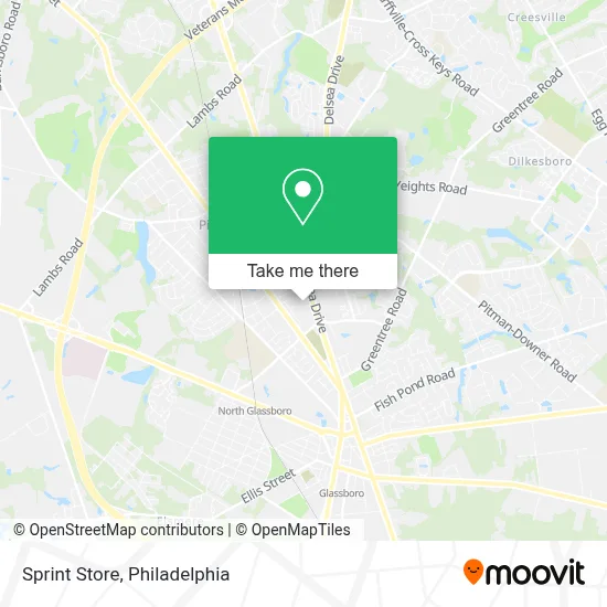 Sprint Store map