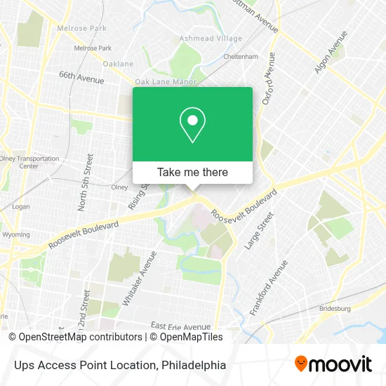 Ups Access Point Location map