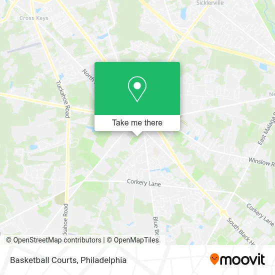 Basketball Courts map