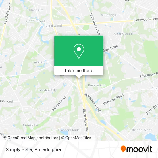 Simply Bella map