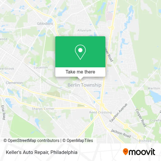 Keller's Auto Repair map