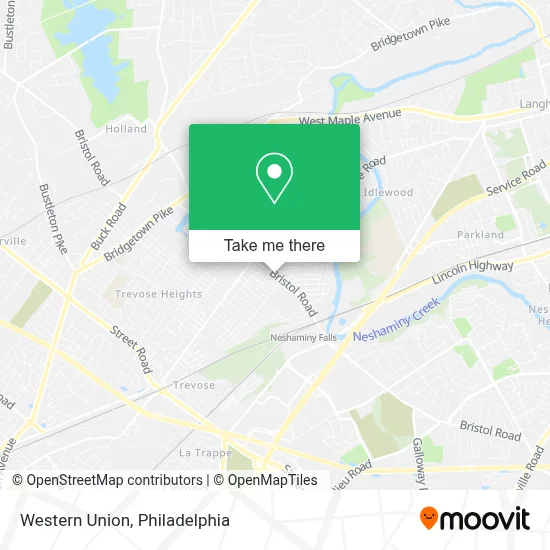 Western Union map