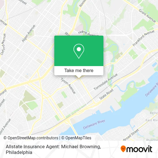 Allstate Insurance Agent: Michael Browning map