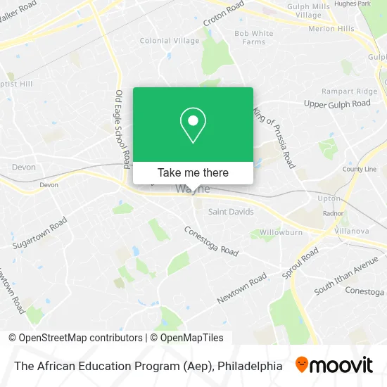 The African Education Program (Aep) map