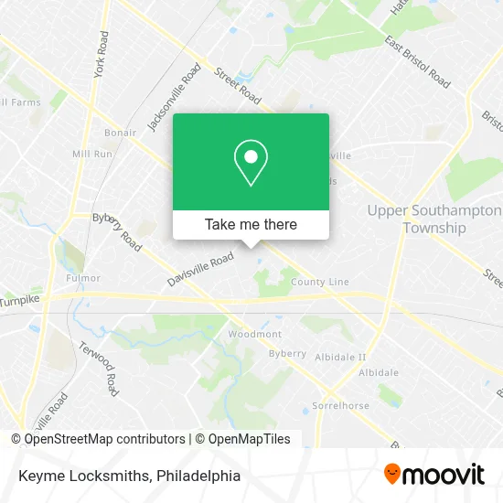 Keyme Locksmiths map