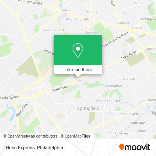 Hess Express map