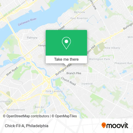 Chick-Fil-A map