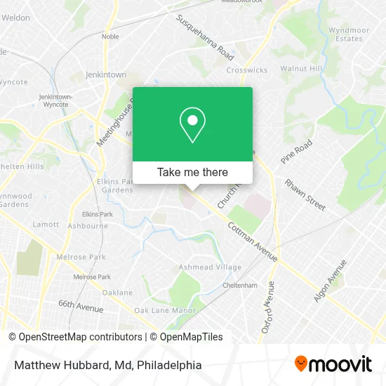 Matthew Hubbard, Md map