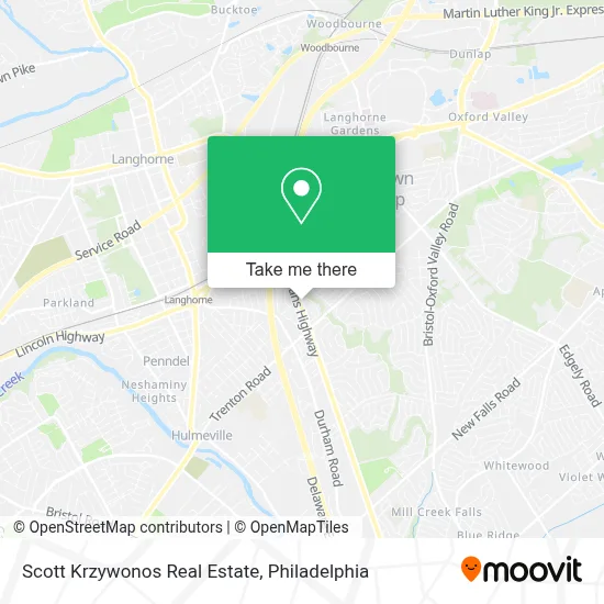 Scott Krzywonos Real Estate map