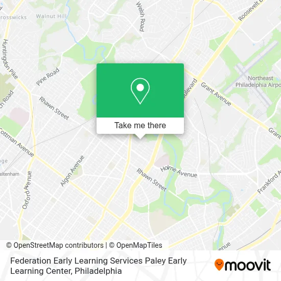 Federation Early Learning Services Paley Early Learning Center map