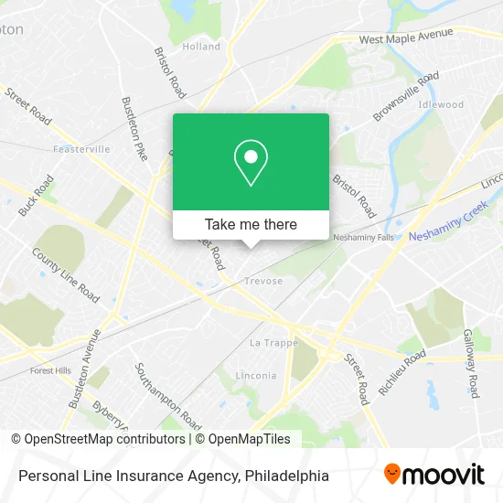 Personal Line Insurance Agency map