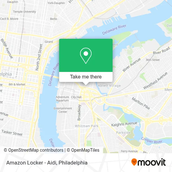 Amazon Locker - Aidi map