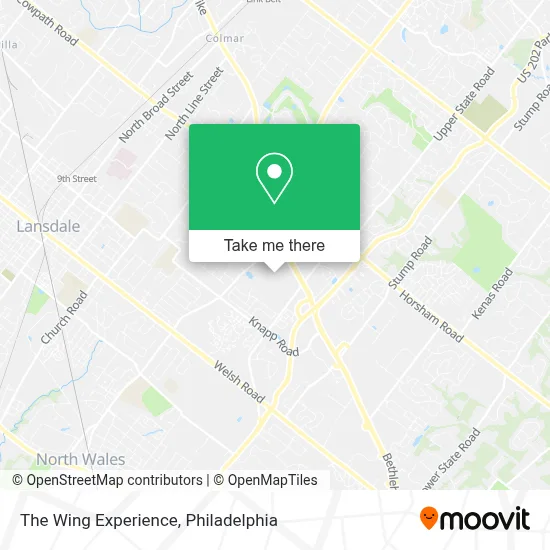 The Wing Experience map