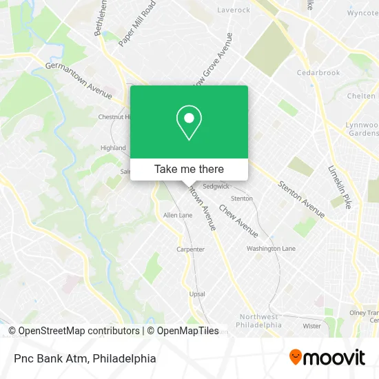 Pnc Bank Atm map