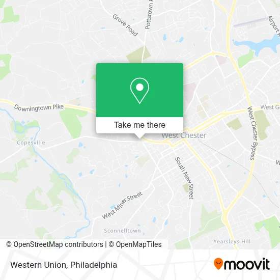 Western Union map