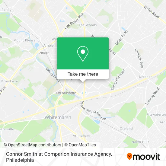 Connor Smith at Comparion Insurance Agency map