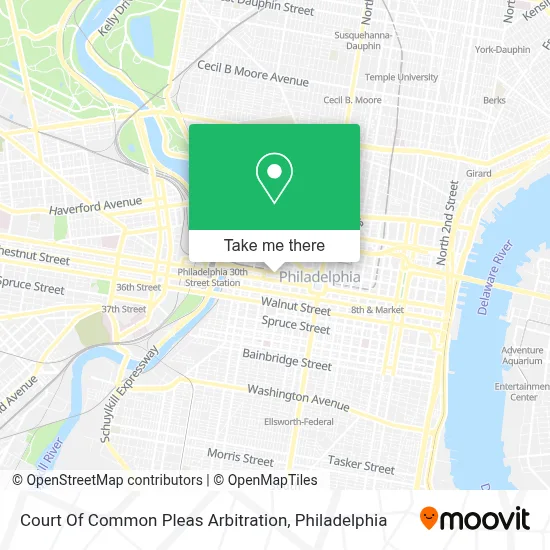 Court Of Common Pleas Arbitration map