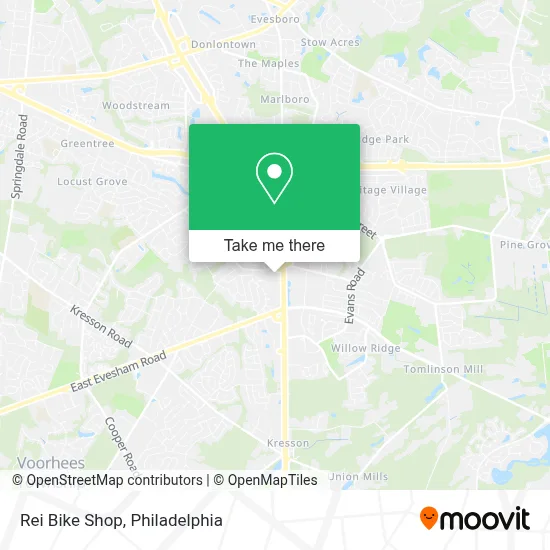 Rei Bike Shop map
