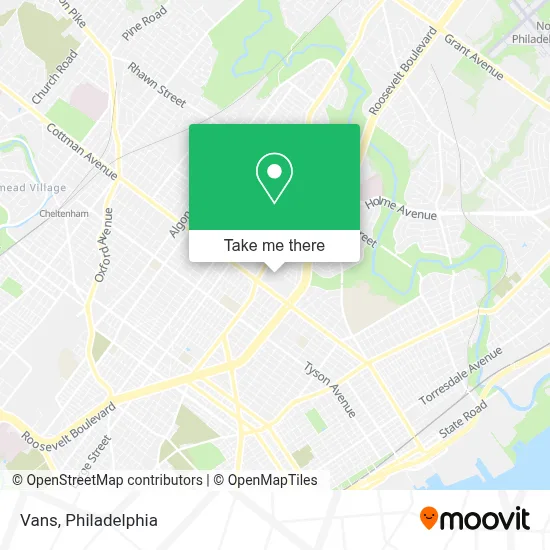 Vans map