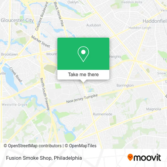 Fusion Smoke Shop map