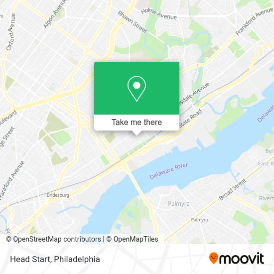 Head Start map