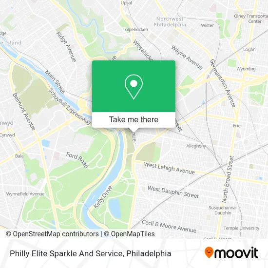 Philly Elite Sparkle And Service map
