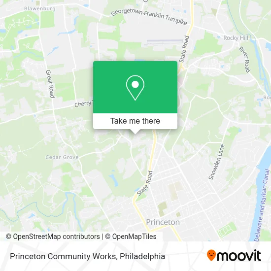 Princeton Community Works map