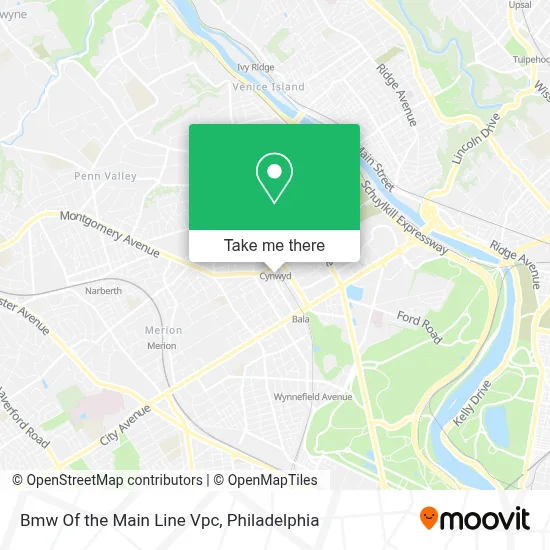 Bmw Of the Main Line Vpc map