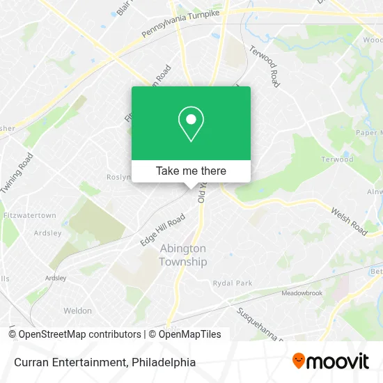 Curran Entertainment map