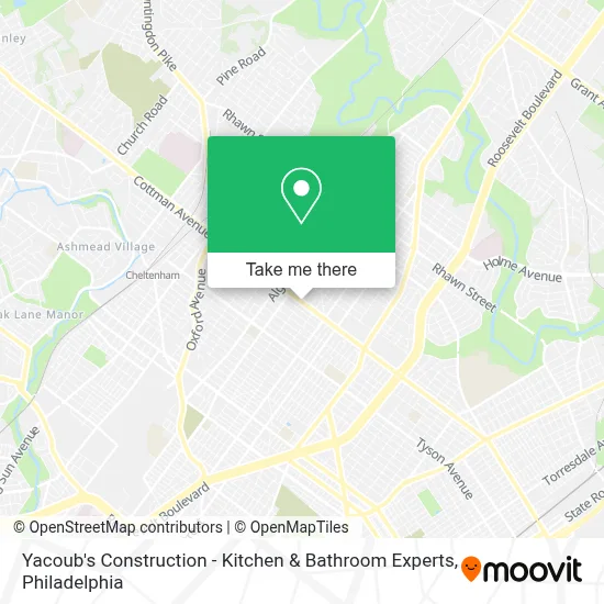 Yacoub's Construction - Kitchen & Bathroom Experts map