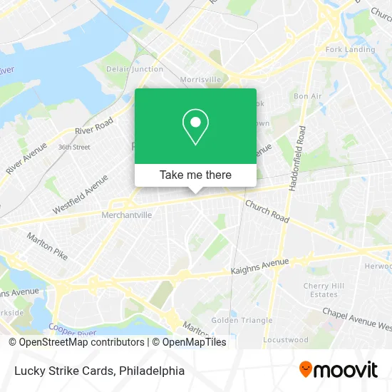 Lucky Strike Cards map