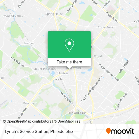 Lynch's Service Station map
