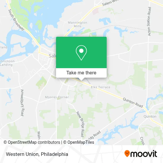 Western Union map