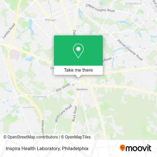 Inspira Health Laboratory map