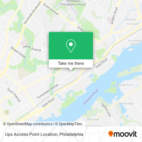 Ups Access Point Location map